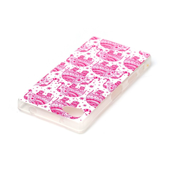 TPU Skal Z5 Compact - Ethnic Style Elephants multifärg