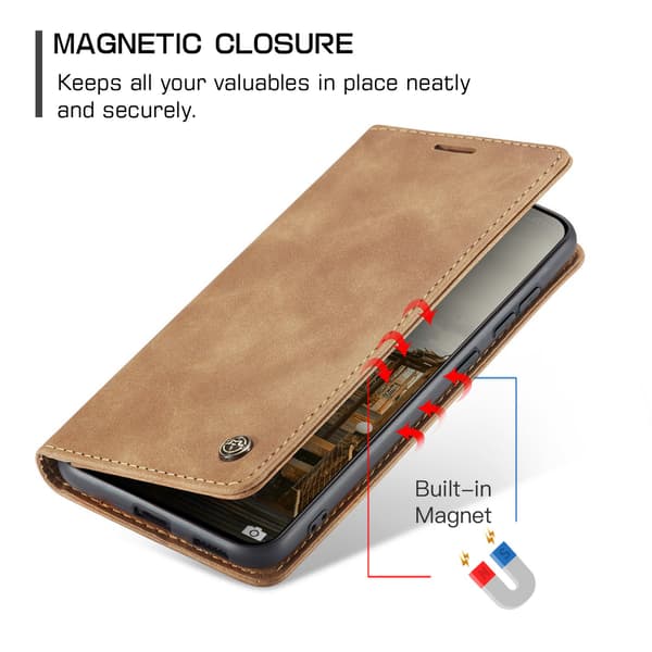 CASEME Til Xiaomi 17T Lommebokdeksel Brown