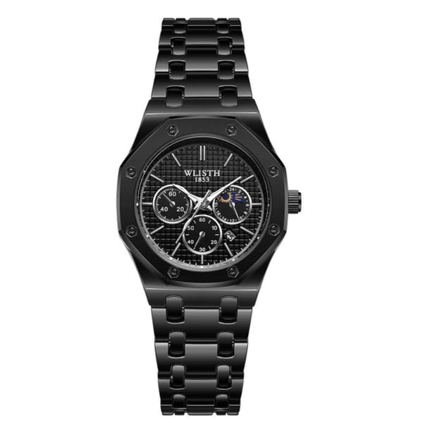 Armbåndsur Mann WLISTH Mote Analog Kvartsur Luminous Black