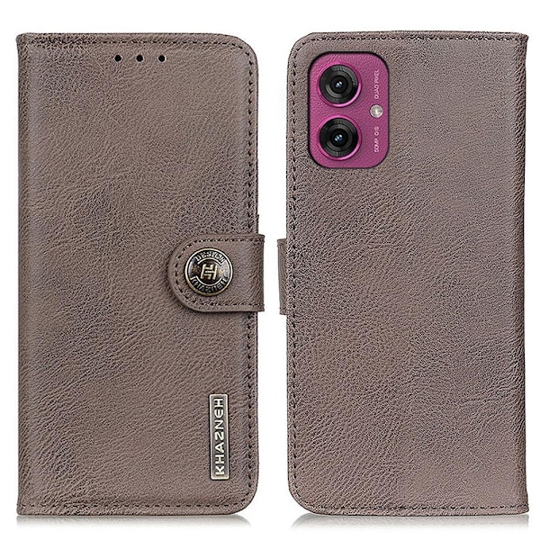KHAZNEH tegnebogstaske til Motorola Moto G55 - Khaki Khaki