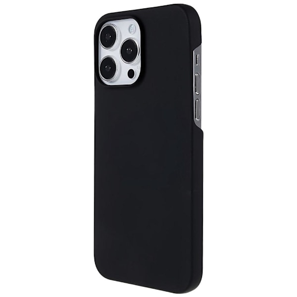 Rubberized Hard PC Case Protective Shell for iPhone 14 Pro - Black Black