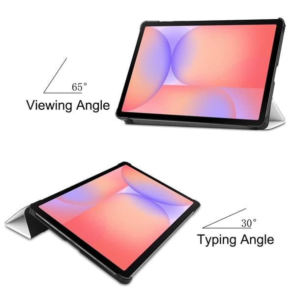 For Samsung Galaxy Tab S10 Lite / S10 FE / S9 FE Deksel med Stativ - Hvit White