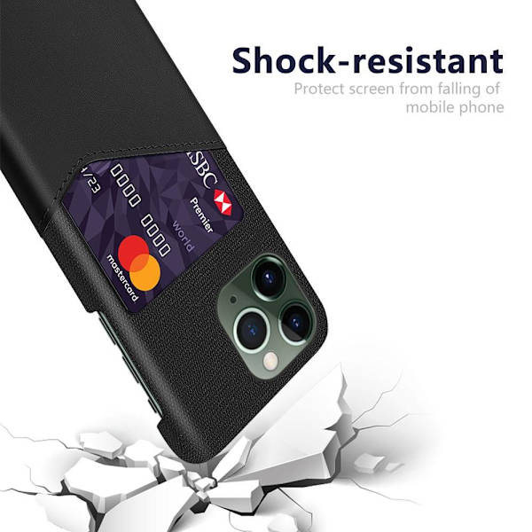 iPhone 15 Pro Max Skal med kortplats - Svart Svart