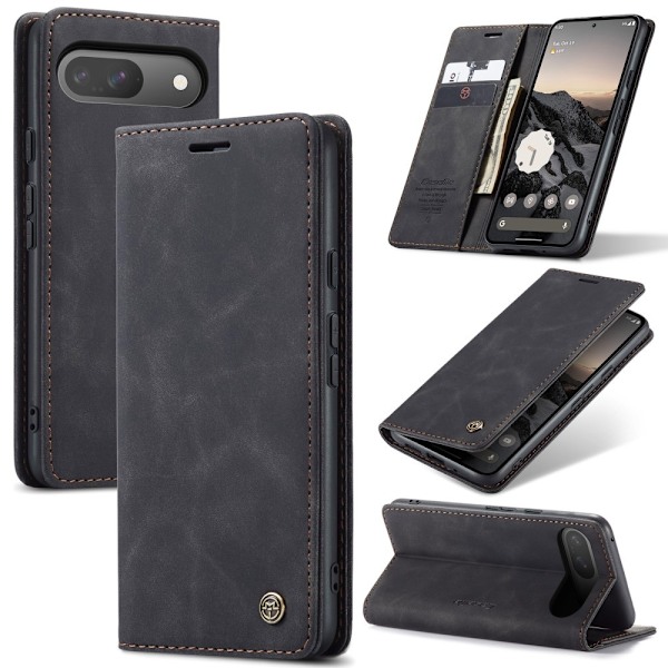CASEME Google Pixel 9 Pro / Pixel 9 Kotelo Teline Puhelinkotelo Black