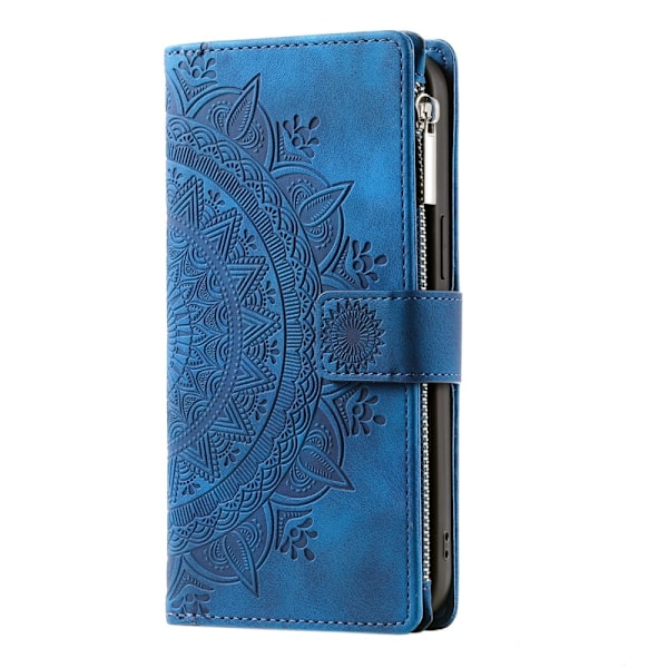 För Samsung Galaxy A26 / A16 plånboksfodral Fodral Skal Mandala blommönster Blå