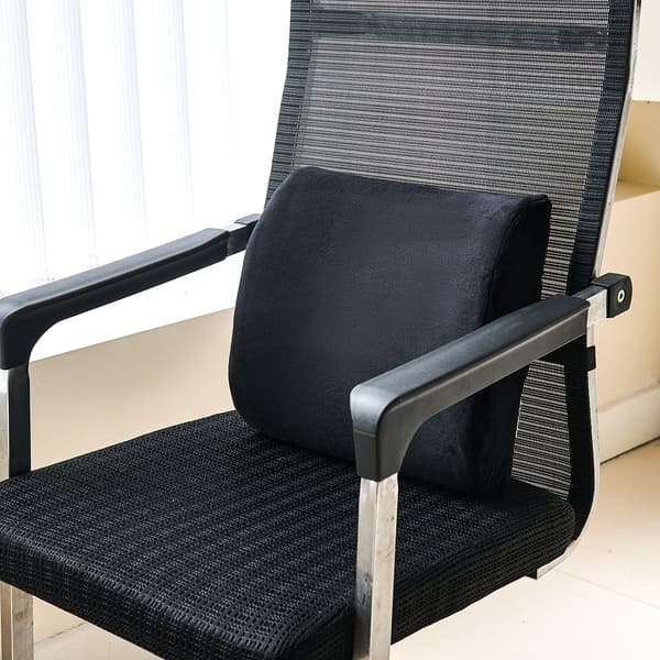ErgoSupport ryggkudde 36 x 36 cm Svart