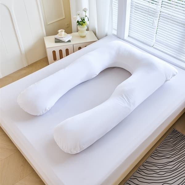 U-kudde 100x160 cm Vit one size