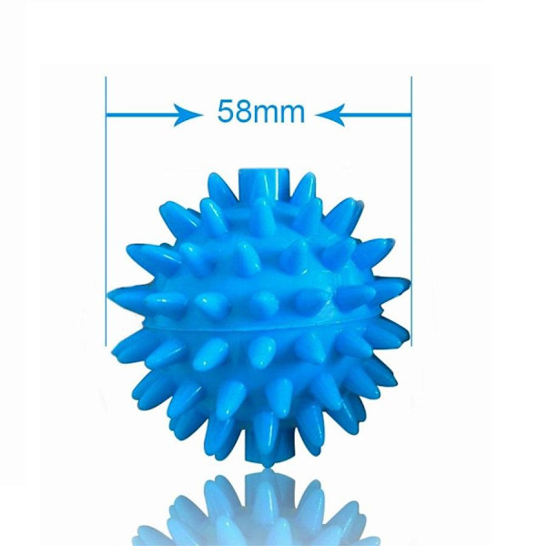 Massageroller med 5 spikbollar - triggerpunktmassage Blå