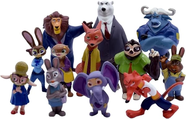 12 st Disney Pixar Zootopia Zootropolis Leksaksactionfigur