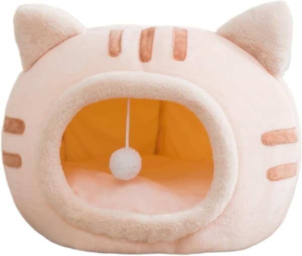 Kattsovsäck, fluffig kattsovsäck, bekväm kattsovsäck, Cat Winter Sleeping Bag, S