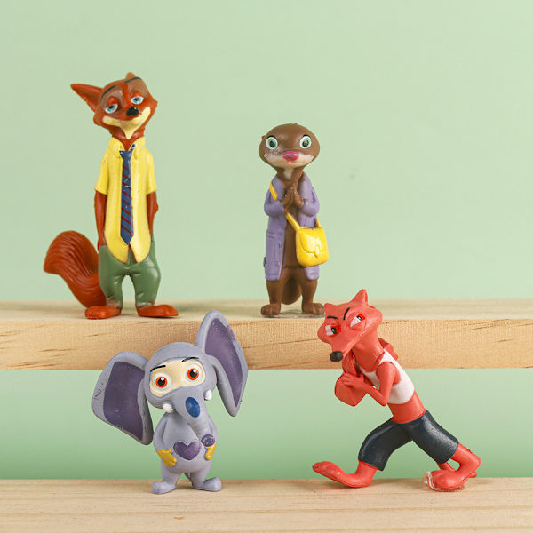 12 kpl Disney Pixar Zootopia Zootropolis -lelufiguuri