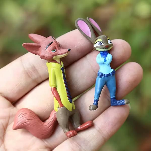 12 stk Disney Pixar Zootopia Zootropolis Legetøjsactionfigur