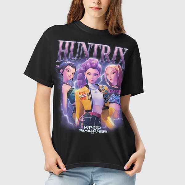 K-Pop Demon Hunters T-shirt sort 130