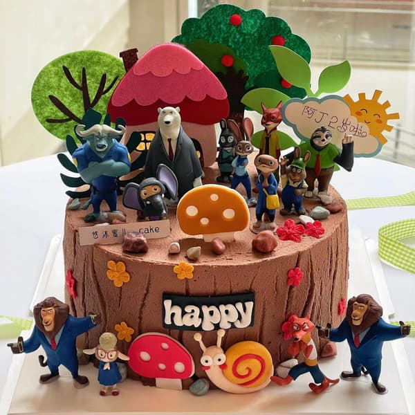 12 stk Disney Pixar Zootopia Zootropolis Legetøjsactionfigur