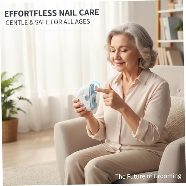 Elektrisk nagelklippare 2-i-1 automatisk nageltrimmer med 3 ströminställningar säker
