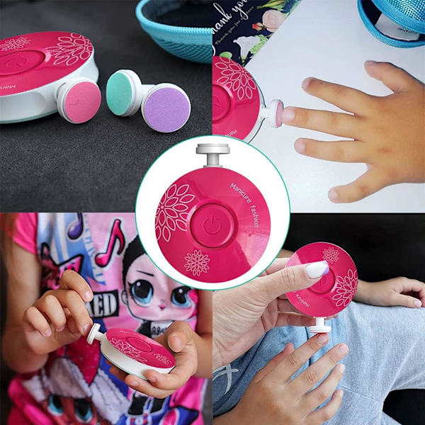Elektrisk nagelfil för bebisar - Multifärgad nagelfil