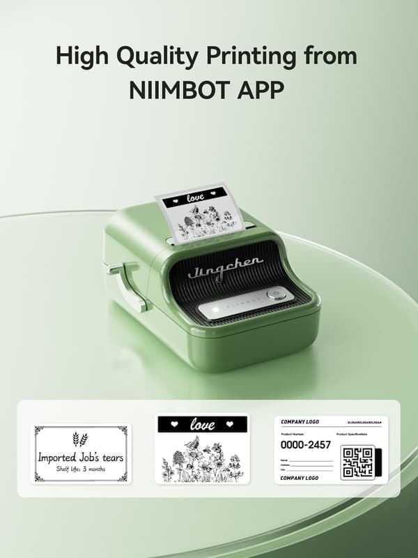 B21 Termisk Etiketprinter - Blækfri kompatibel med iOS/Android til hjem/virksomhed - Rosso Rosso Rosso