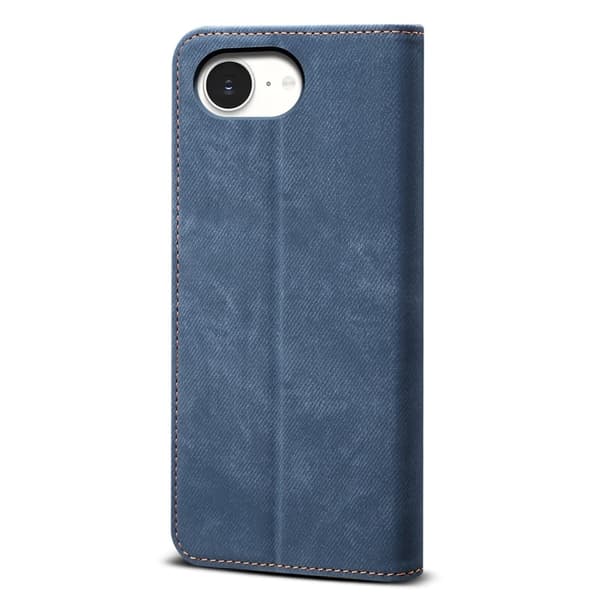 SKALO iPhone 16e Denim Pung Etui - Blå