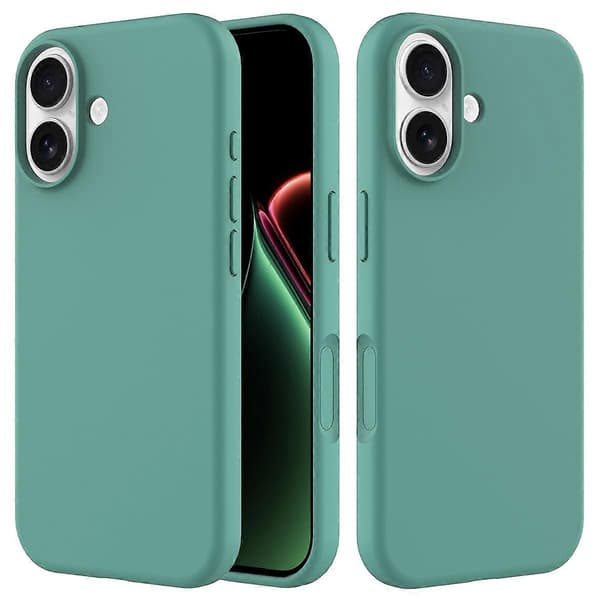 iPhone 17 Flytande Silikonskal - Midnattsblå & Stötsäker Midnattsblå Midnight Blue