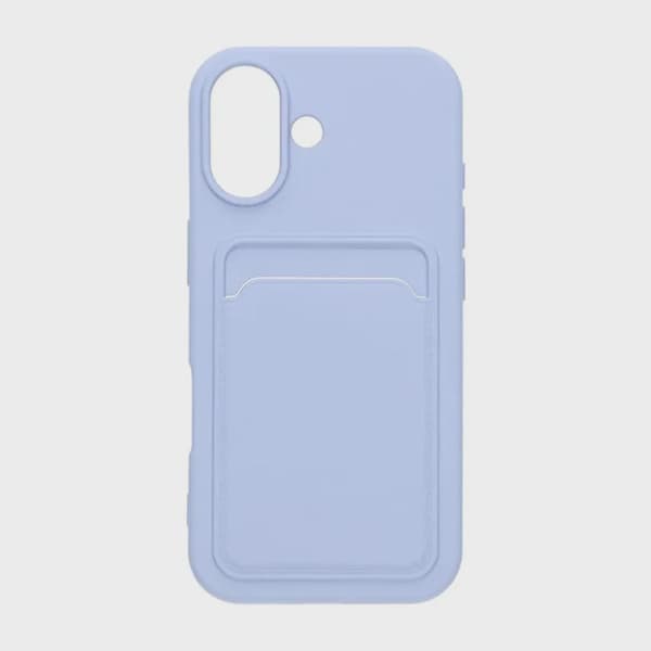 Silikonfodral med SIM-kortplats för iPhone 17 - Lila