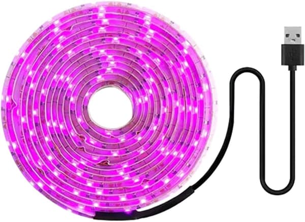 Full Spectrum USB LED Grow Light - Cuttable, Greenhouse - Suitable for Small Plants 5m 5m
