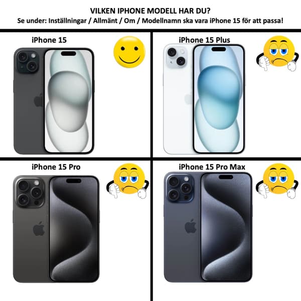 iPhone 15 Pungcover, Blå - Blå iPhone 15 Blå