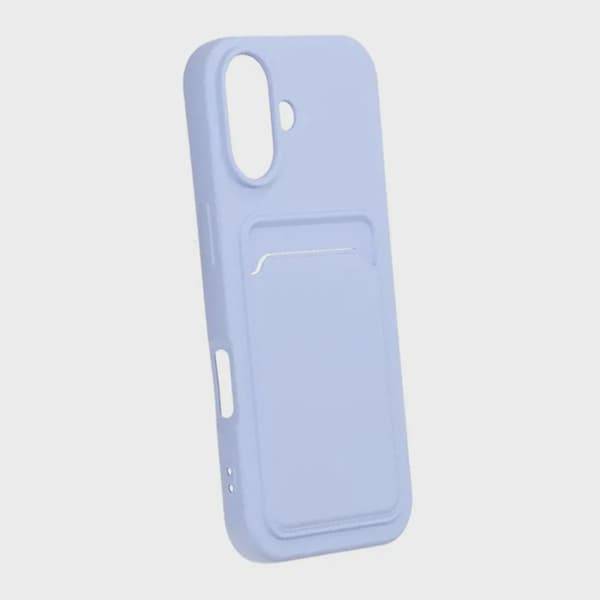 Silikonfodral med SIM-kortplats för iPhone 17 - Lila