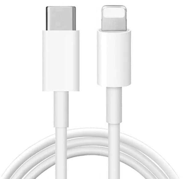 Hurtiglader, USB-C til Lightning-grensesnitt - 20W adapter + 2-meters datakabel (hvit)