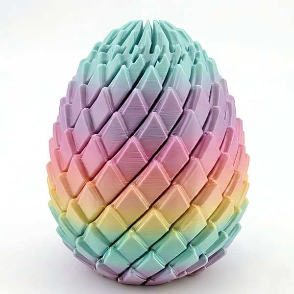 3D-utskrift dekompression drakägg Twisty Fidget Dragon Egg slime twisted egg