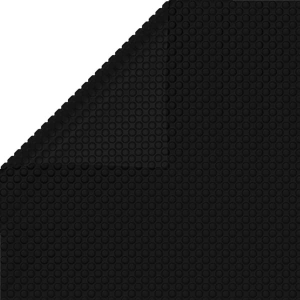 vidaXL Poolovertræk Sort 732x366 cm PE Sort