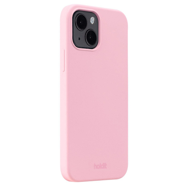 Rosa silikon iPhone 15-telefondeksel