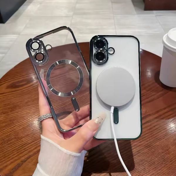 MagSafe iPhone 17 Cover - Transparent/Sort
