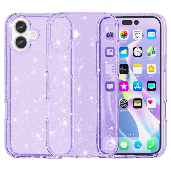iPhone 16 -puhelinkotelo - violetti