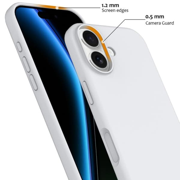 iPhone 17 Stødsikkert Silikonecover (med MagSafe, Sort) Svart