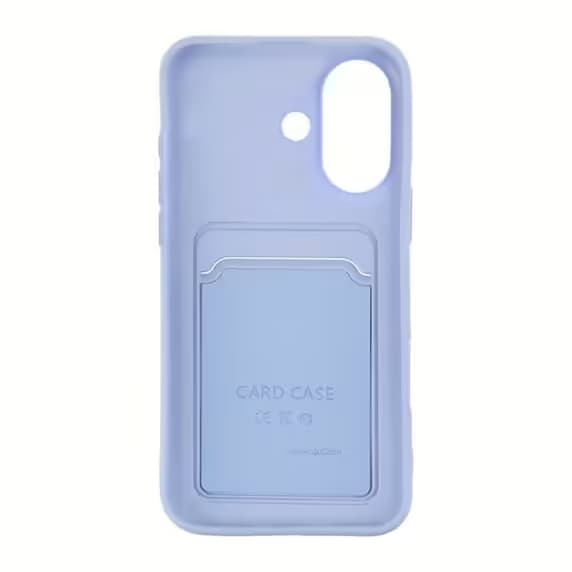 iPhone 16 silikonskal med SIM-kortplats - Lila