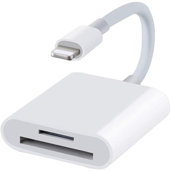 iPhone Hvid Lightning til SD-kortlæser - SD-kortlæser (Lightning til SD)