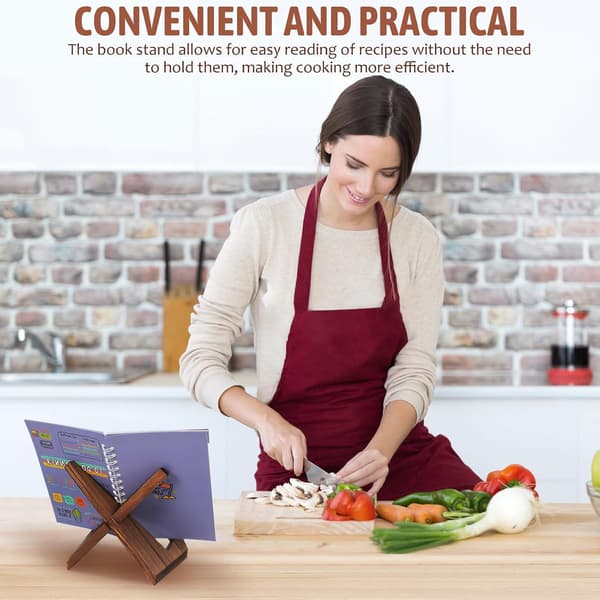 Bogreol i massivt træ til skrivebord, stabil bogreol