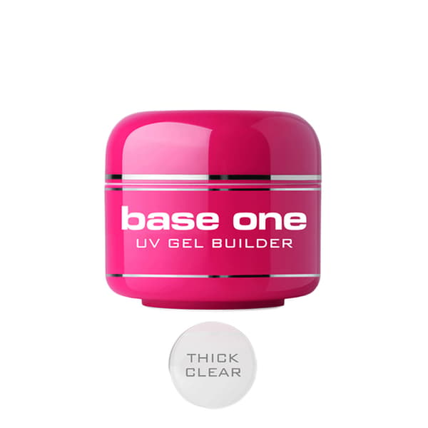 Base one - Builder - Tyk Klar 30g UV gel - Silcare Transparent