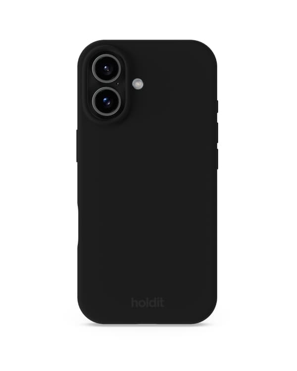 iPhone 17-telefondeksel (svart silikon)