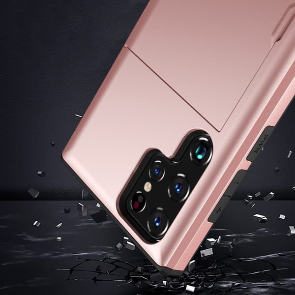 Panser kortholder til Samsung S25 Ultra - Rosaguld
