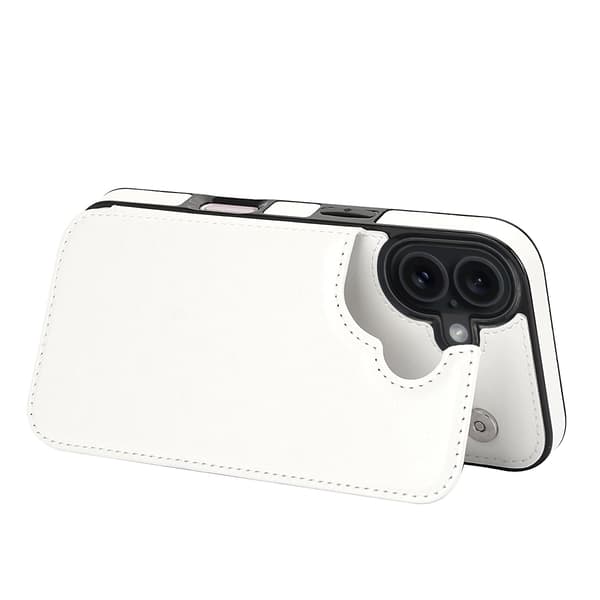 iPhone 17 NKOBEE premium design mobilskal med SIM-kortplats, vit. Vit