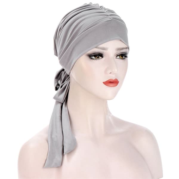 Turban til kvinder med hårtab blå blue