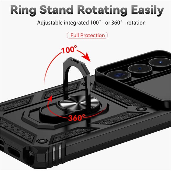 Metalring Kameraskydedæksel til Samsung Galaxy S26 Ultra - Sort