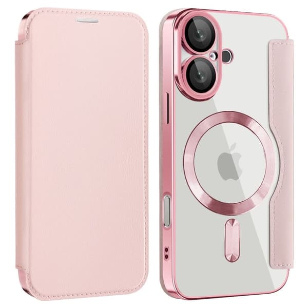 iPhone 16-fodral med SIM-kortplats - Rosa