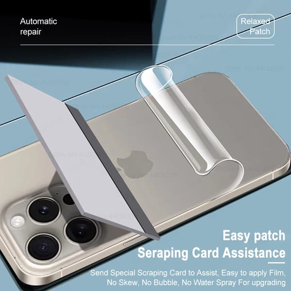 3-pack heltäckande hydrogel baksidesskydd, kompatibelt med Apple iPhone 15/14/13/12 Pro/12/11 Pro Max/Mini/7/8/15 Plus. For iPhone 12 Pro