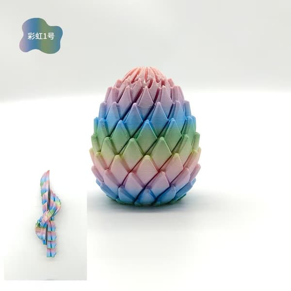 3D-utskrift dekompression drakägg Twisty Fidget Dragon Egg slime twisted egg