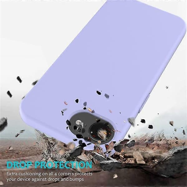 Stötsäkert flytande silikonfodral med mjukt innerfoder för iPhone 16e, ljusgrön. LightGreen