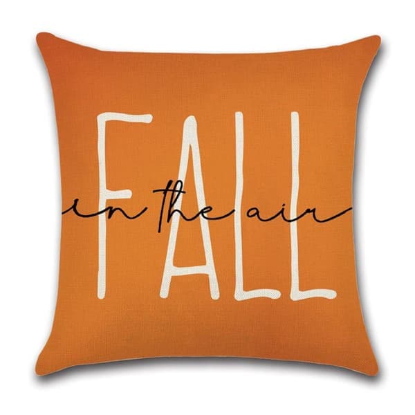 Örngott, 4-pack örngott 45 x 45 cm, pumpa, lönnlöv, orange, kuddfodral