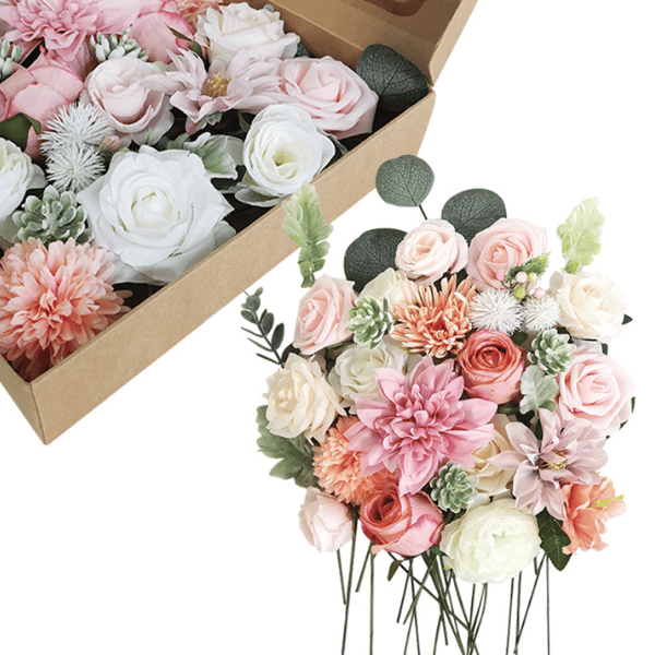Brudebukett med blomster til bryllup lilla