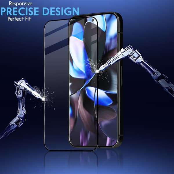 Skärmskydd för Google Pixel 9 Pro (2-pack) + Linsskydd (2-pack) - 9H härdat glas - Ultrahög kvalitet 3D